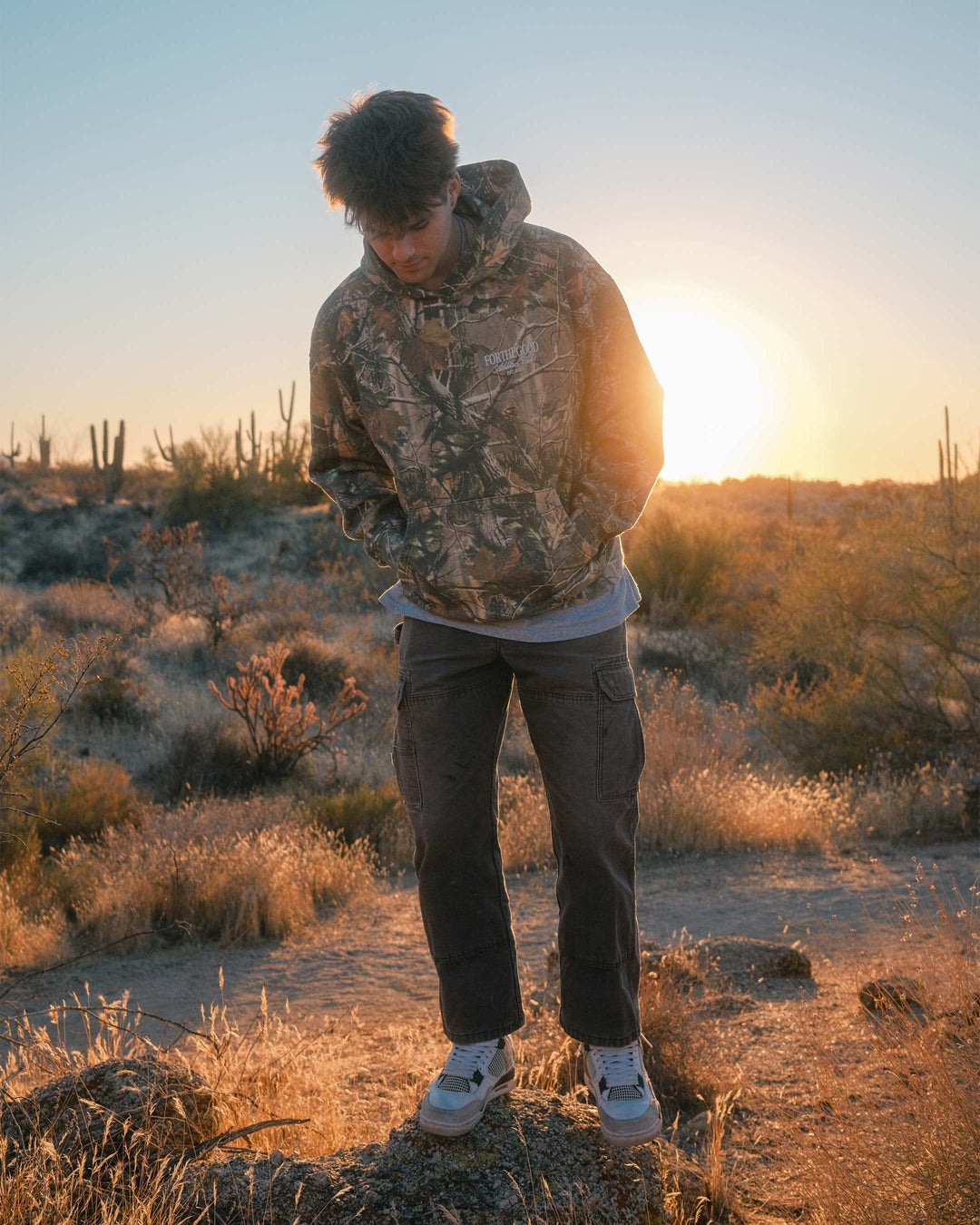 "Athletics Club" Camo Hoodie