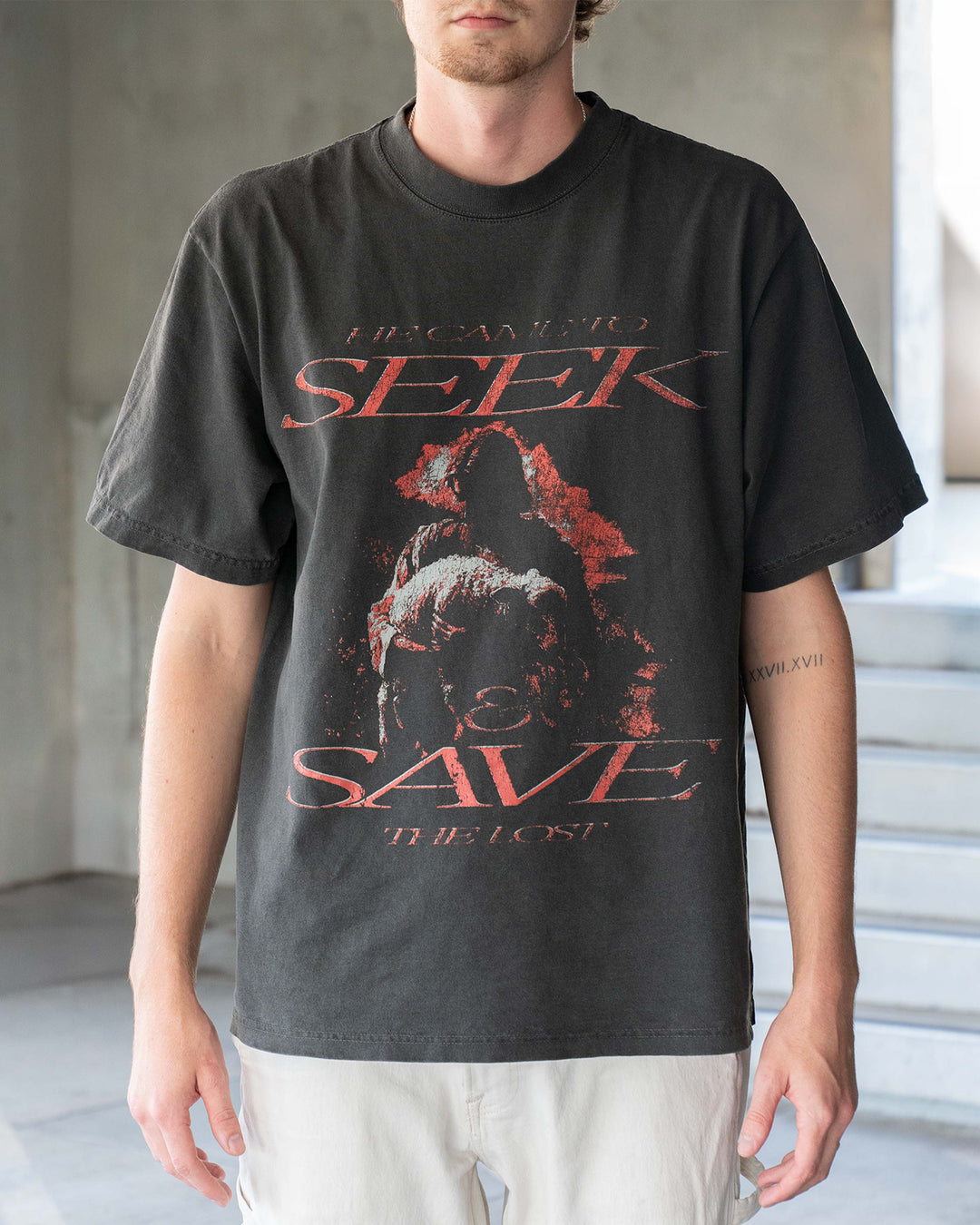 "Seek and Save The Lost" Shadow Tee
